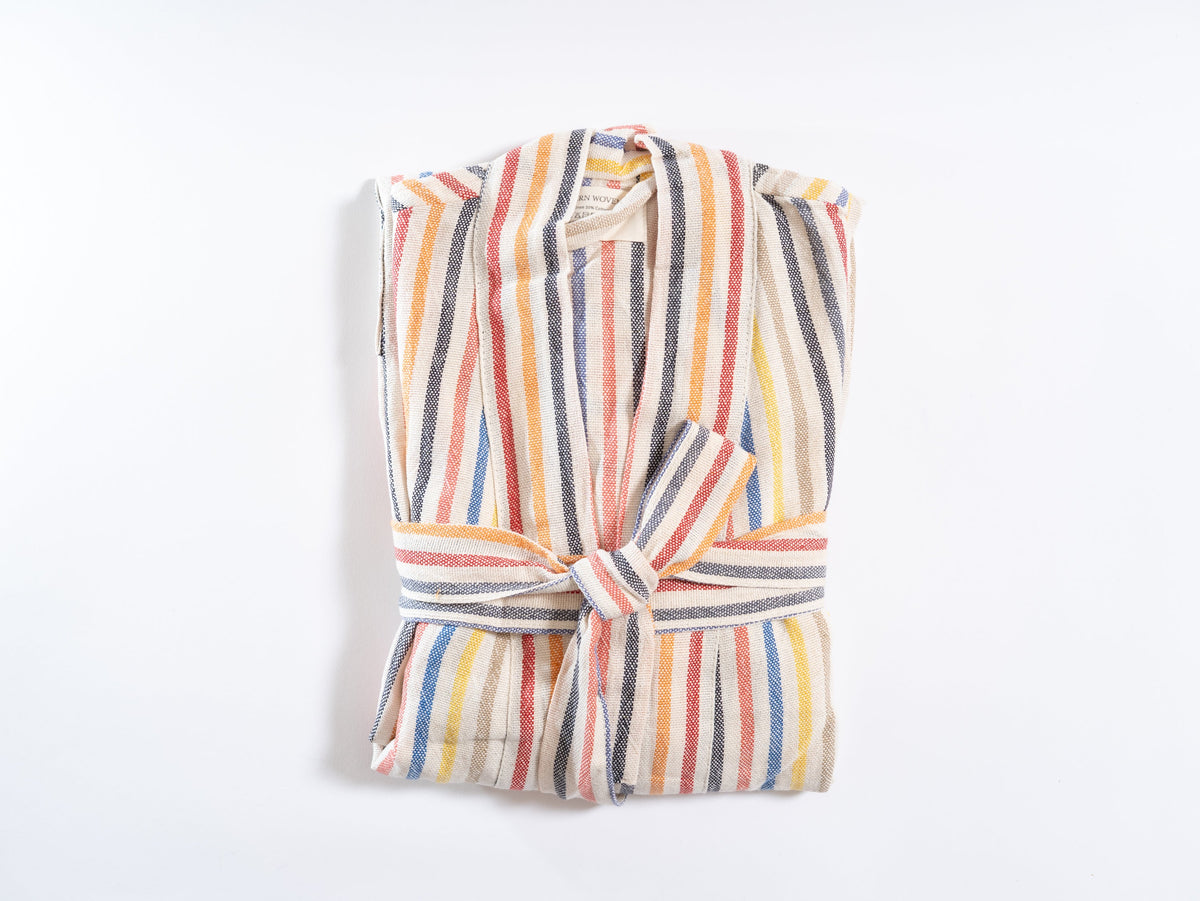 Rainbow Linen Cotton Robe