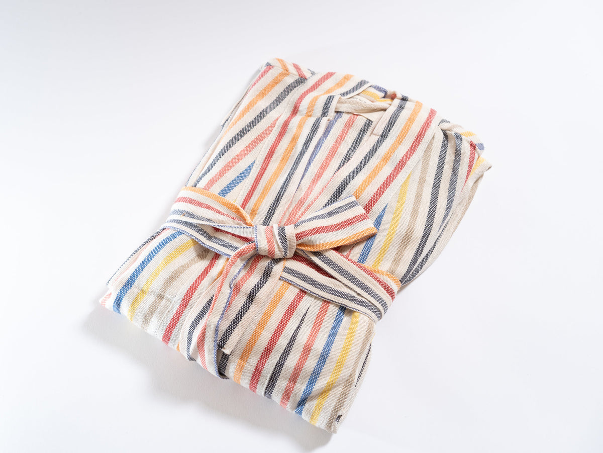 Rainbow Linen Cotton Robe