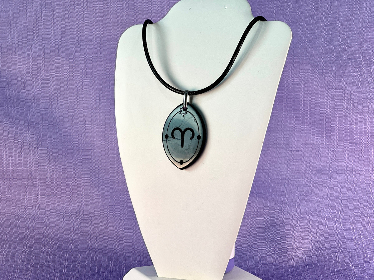 ASTROLOGY SHUNGITE PENDANTS! - EMF Protection - Hand Cut Genuine Natural Shungite Pendant High Quality Black Lustrous Gemstone from Russia
