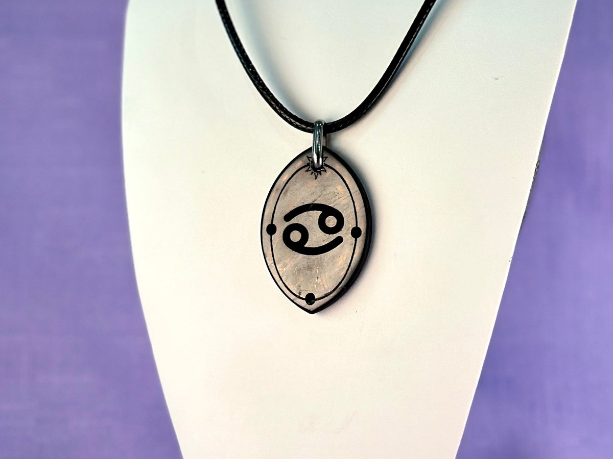 ASTROLOGY SHUNGITE PENDANTS! - EMF Protection - Hand Cut Genuine Natural Shungite Pendant High Quality Black Lustrous Gemstone from Russia