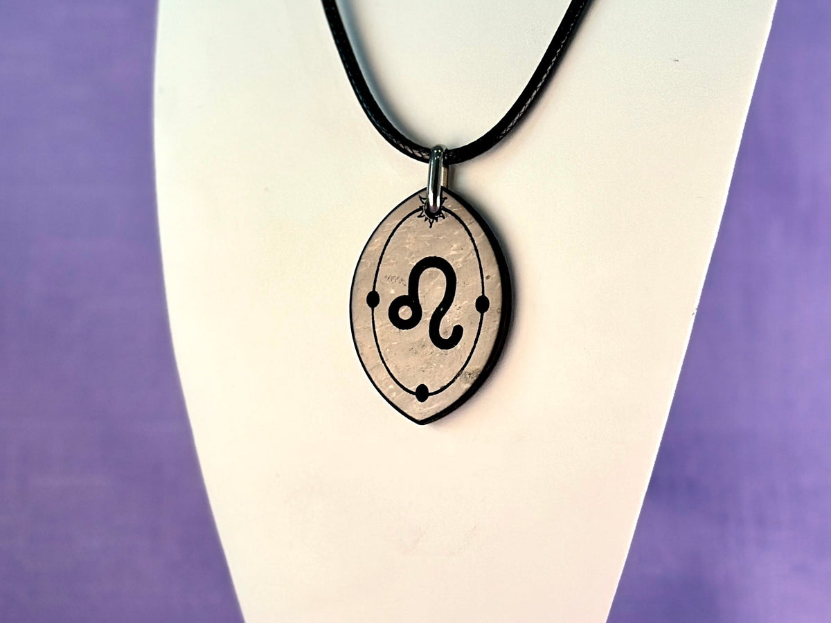 ASTROLOGY SHUNGITE PENDANTS! - EMF Protection - Hand Cut Genuine Natural Shungite Pendant High Quality Black Lustrous Gemstone from Russia