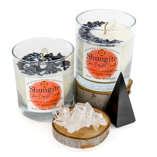 Shungite Clean Crystal Candle