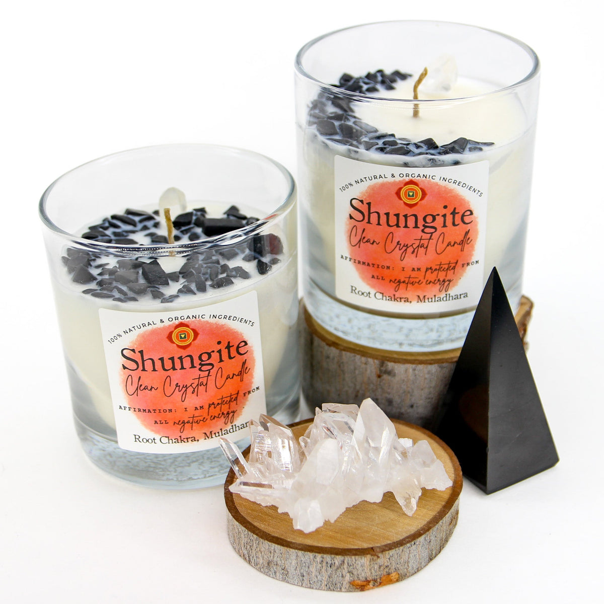 Shungite Clean Crystal Candle