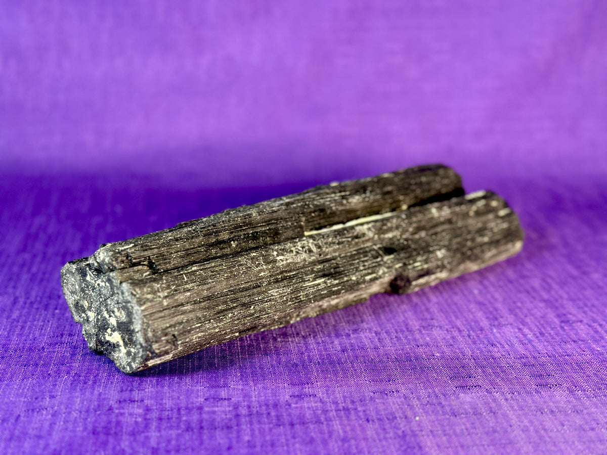 Extra Large Black Tourmaline Chunk / Rod / Log. Natural Rough Black Tourmaline