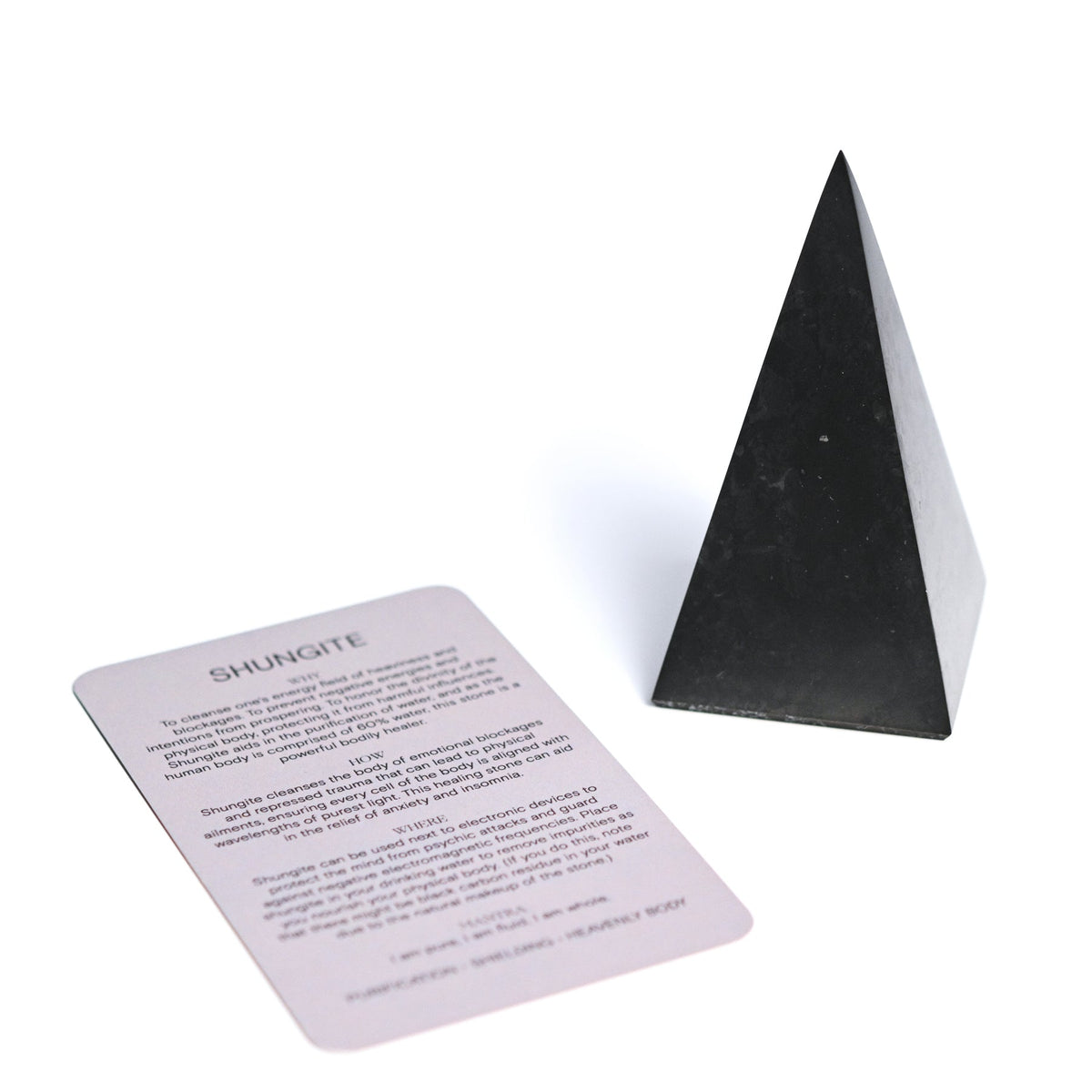 Shungite Pyramid Tall